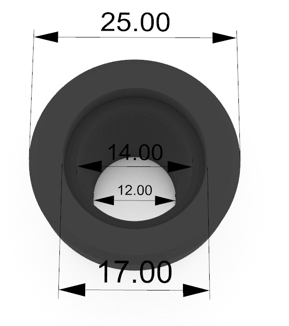 Pair of 8mm terminal ends laid flat with clean marine-grade finish
